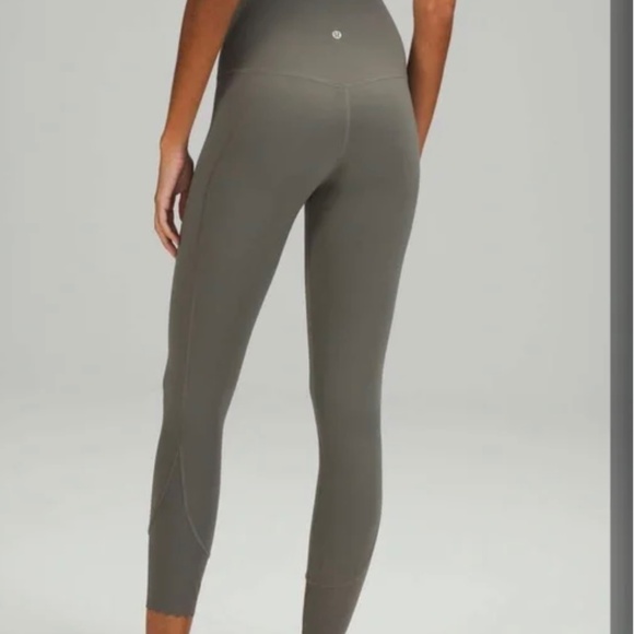 Lululemon Align™ Scalloped Hem High-Rise Tight 25" Grey Sage Size 6 - Picture 2 of 5